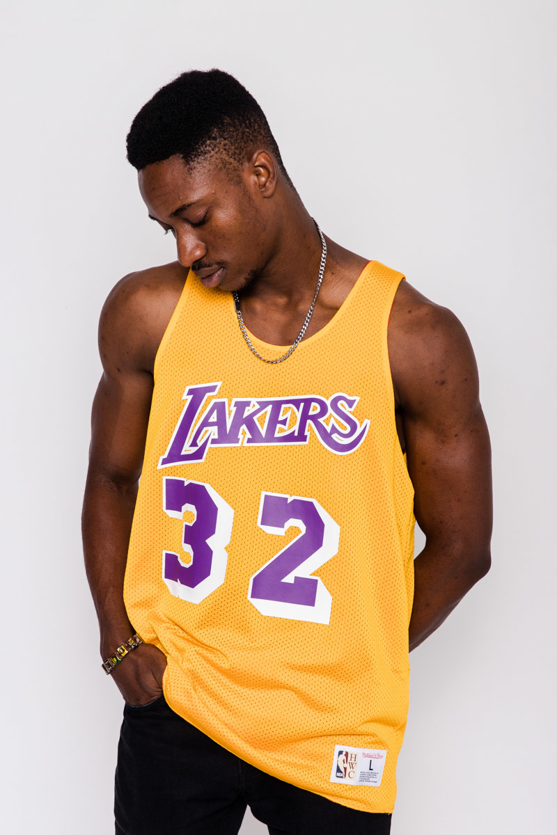 MITCHELL AND NESS Magic Johnson Los Angeles Lakers Reversible Mesh