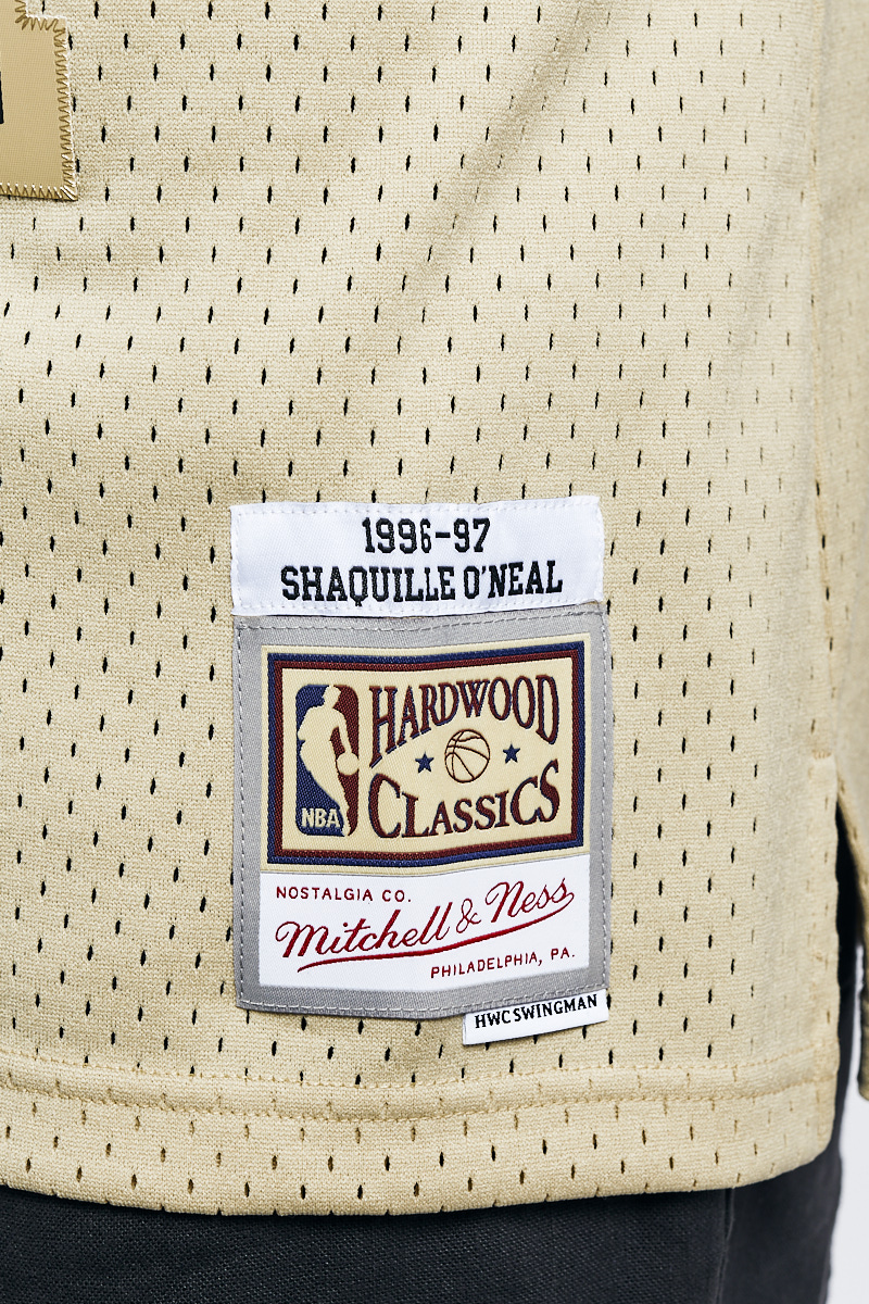 Shaquille O'Neal Men's Los Angeles Lakers Mitchell & Ness Swingman Jersey - Khaki 23 Khaki / S