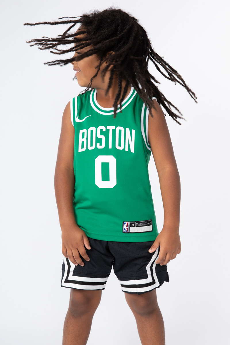 Toddler Jordan Brand Jayson Tatum Black Boston Celtics Statement Edition  Name & Number T-Shirt