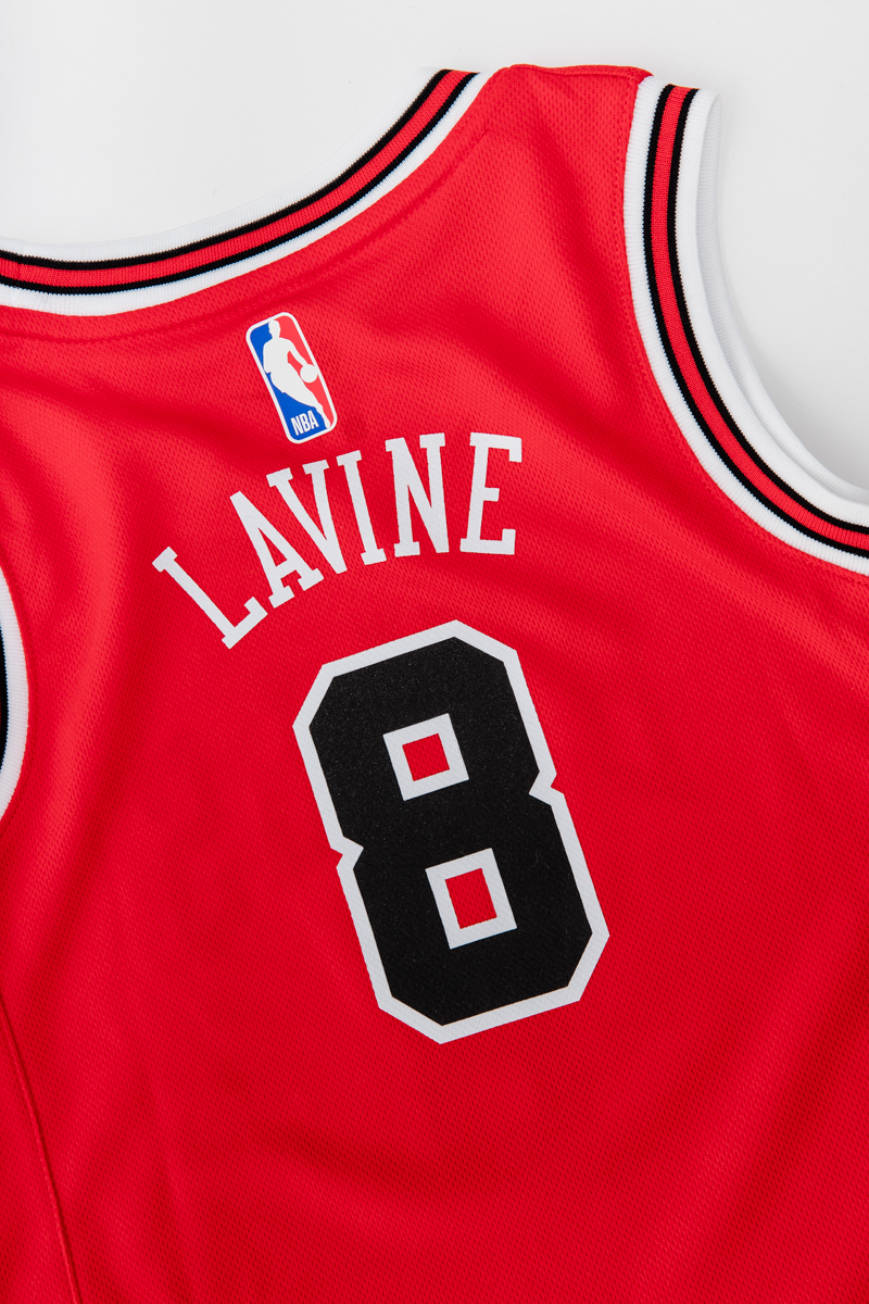 CHICAGO BULLS NIKE ICON REPLICA JERSEY (ZACH LAVINE)- KIDS RED ...