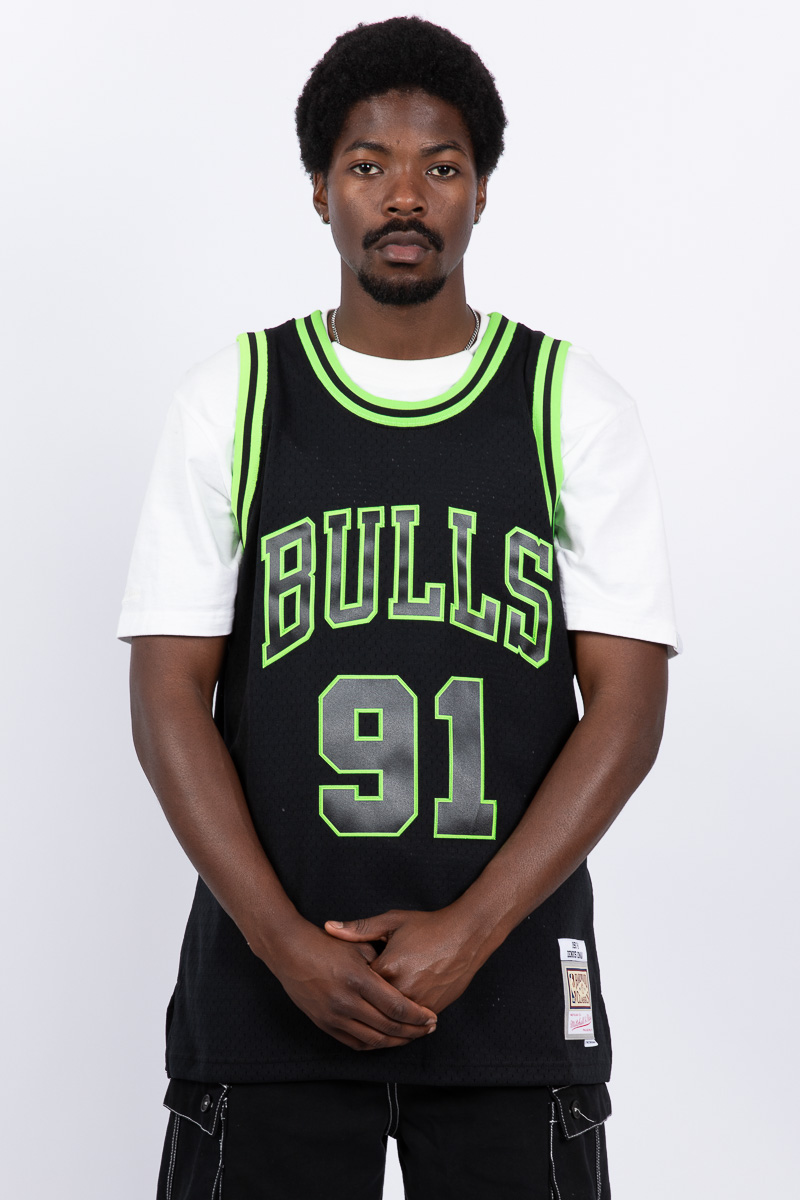 Basketball Black Dennis Rodman Jersey Dennis Rodman Chicago Bulls
