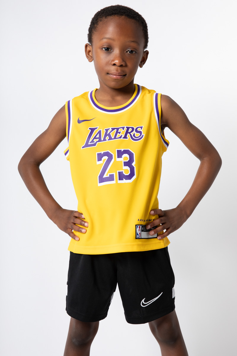 Los Angeles Lakers Nike Icon Replica Jersey - LeBron James - Kids
