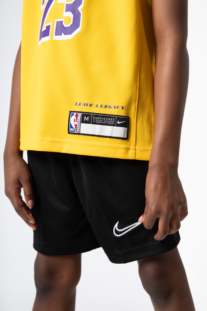 Nike LOS ANGELES LAKERS ICON REPLICA SHORT Yellow - STYLE SPEC