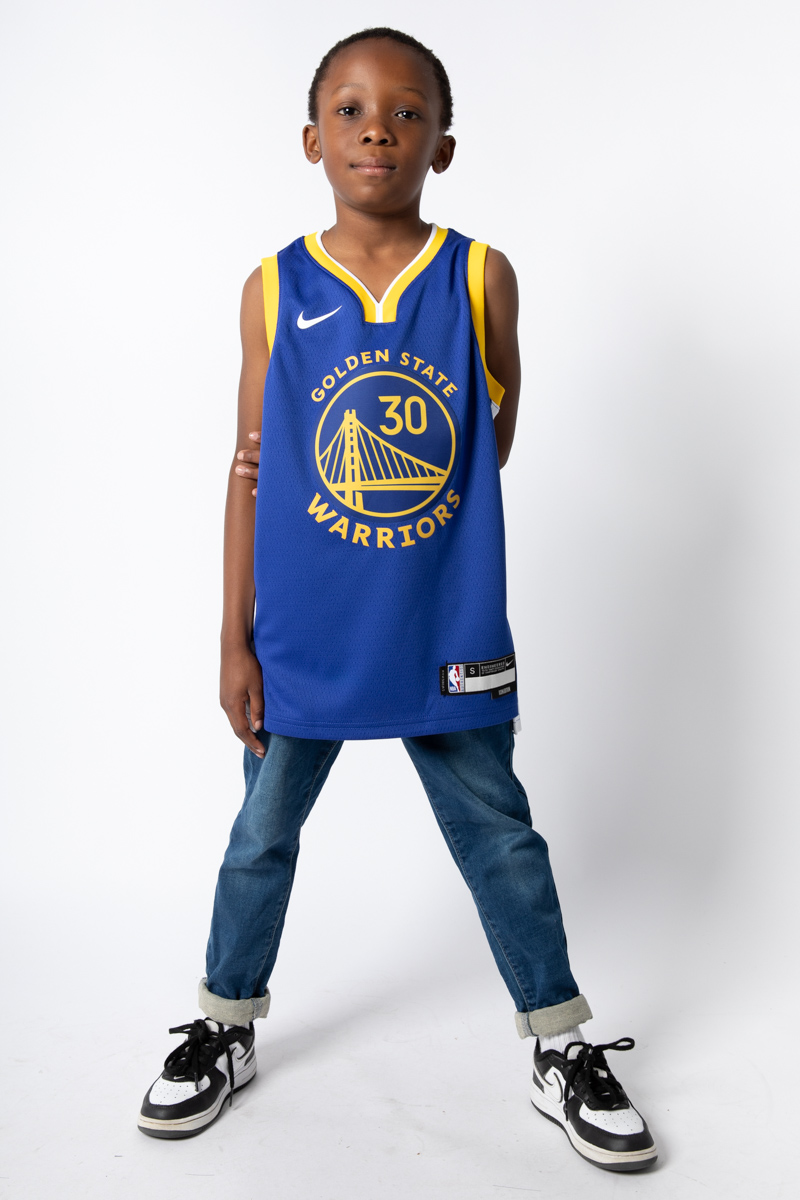 Youth Golden State Warriors Stephen Curry Nike White Hardwood Classics  Swingman Player Jersey - San Francisco Classic