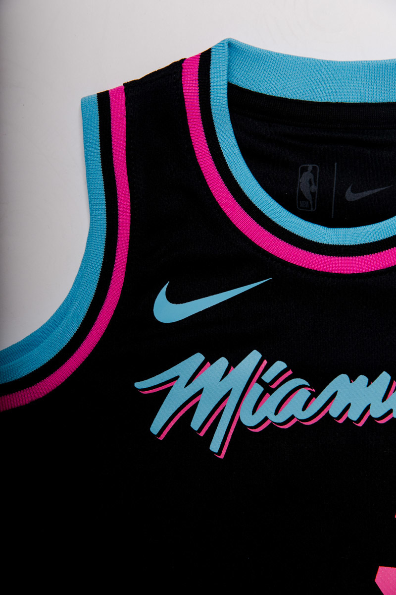 Mitchell & Ness Dwayne Wade Miami Heat Neon Tropical Swing Jersey Neon