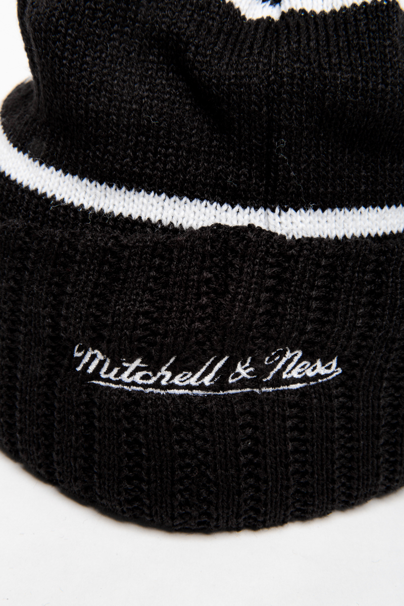 LOS ANGELES LAKERS MITCHELL AND NESS HIGH 5 BOBBLE KNIT- BLACK/WHITE ...