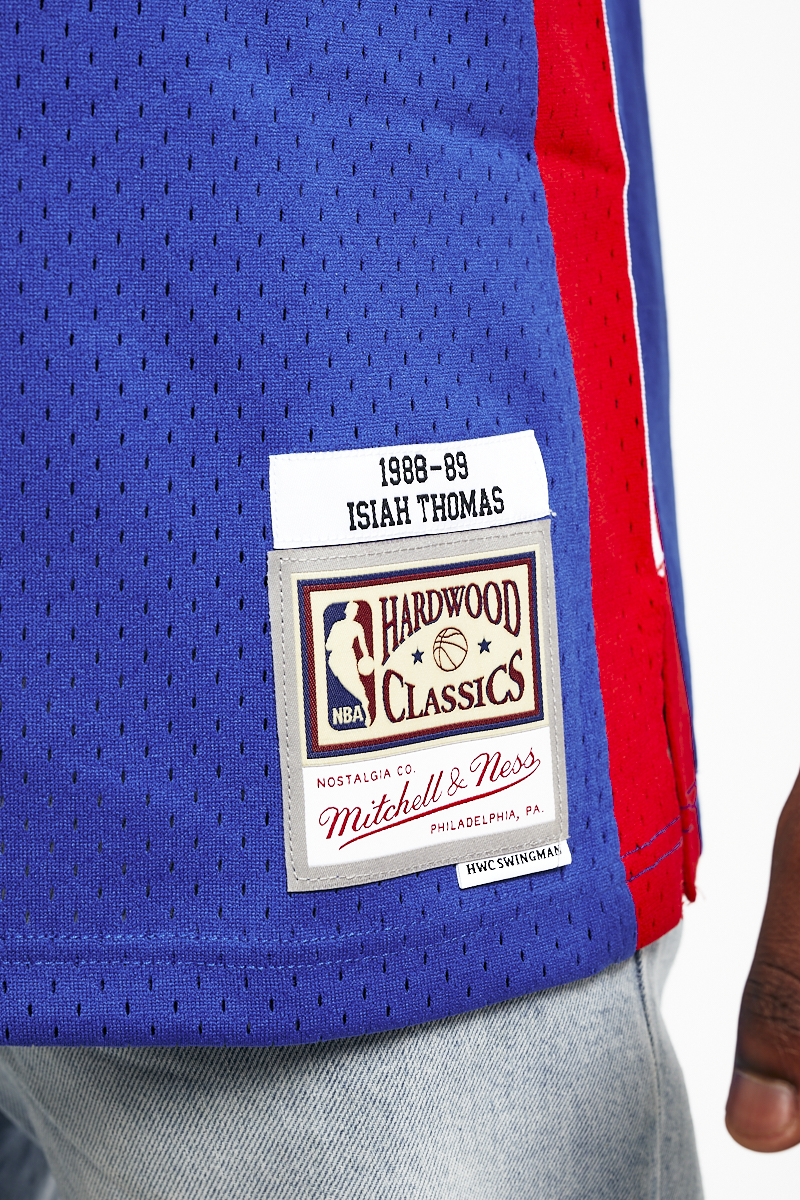 Men's Mitchell & Ness Dennis Rodman Royal Detroit Pistons 1988-89 Hardwood  Classics Swingman Jersey