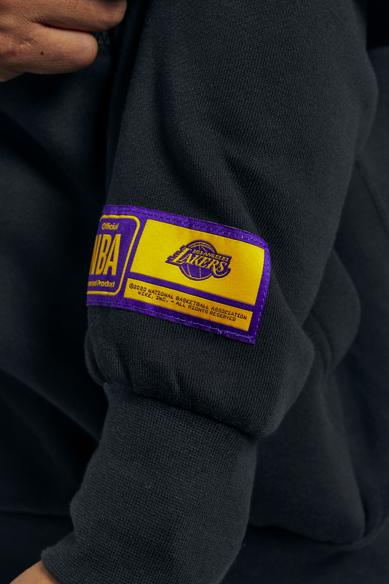 Lakers black warm up on sale hoodie