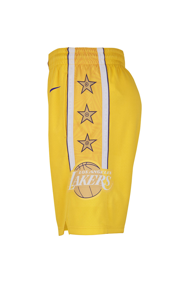 Los Angeles Lakers Nike 2019/20 City Edition Swingman Shorts - Gold