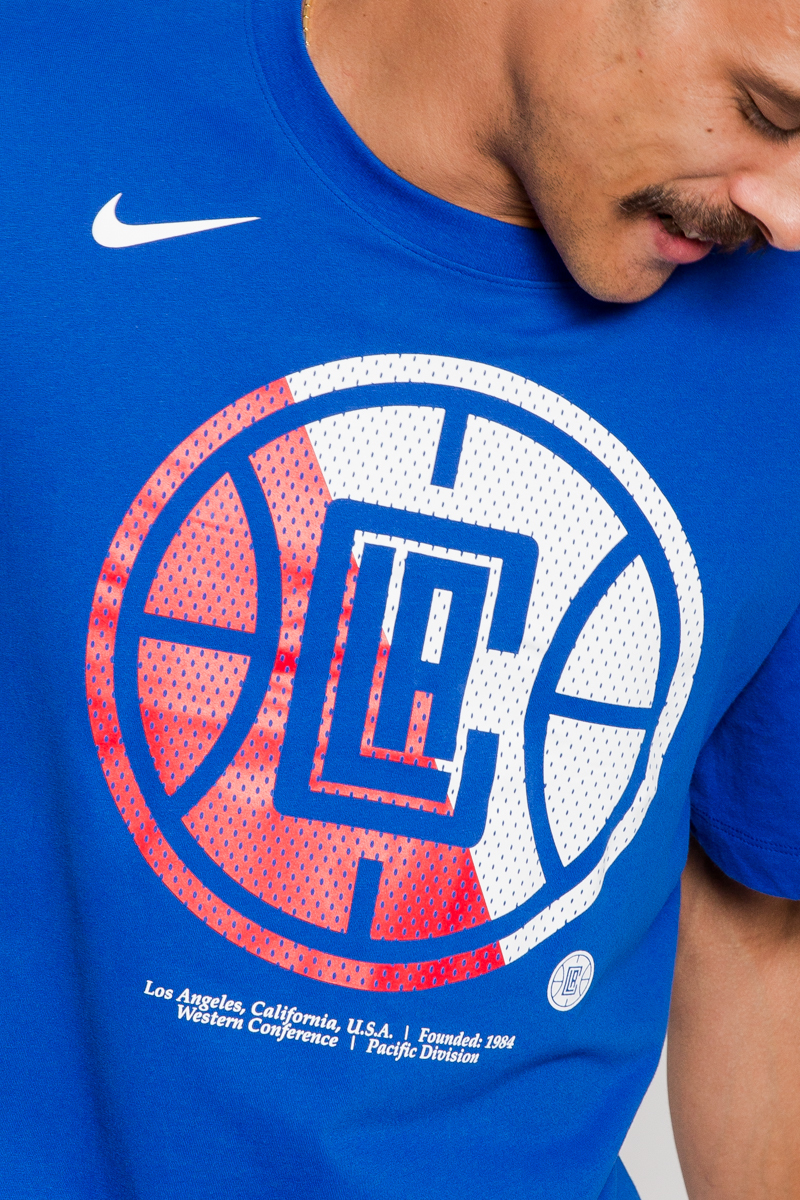 LOS ANGELES CLIPPERSNIKE DRY SPLIT LOGO T-SHIRT- MENS BLUE | Stateside ...