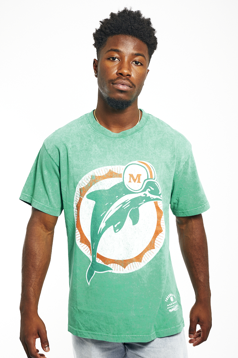 Majestic Athletic Miami Dolphins Collegiate Fade Crewneck Vintage