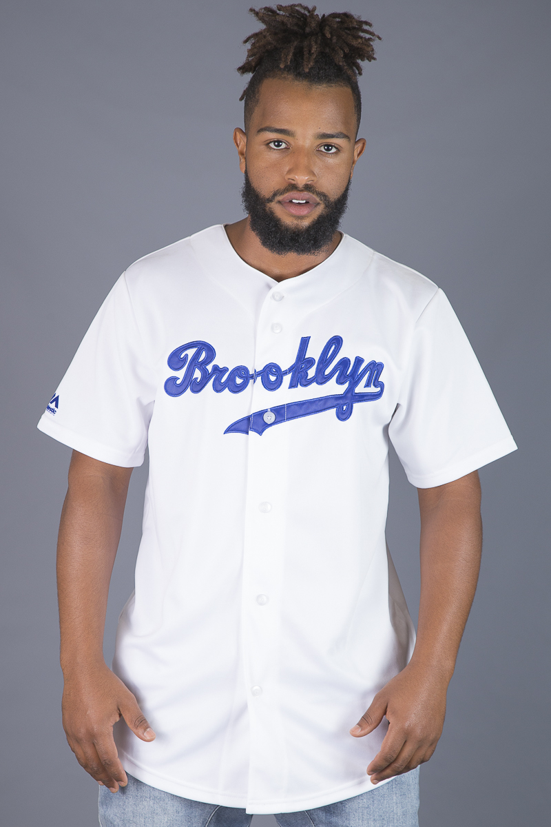 Mens - Dodgers Nike Replica Home Jersey - Nike Running T-shirt