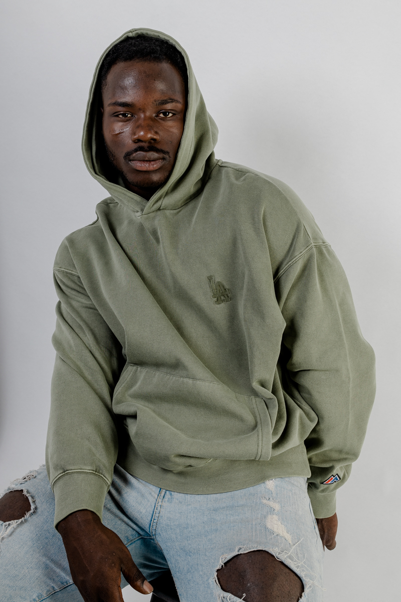 Reclaimed vintage inspired oversized best sale hoodie in green overdy