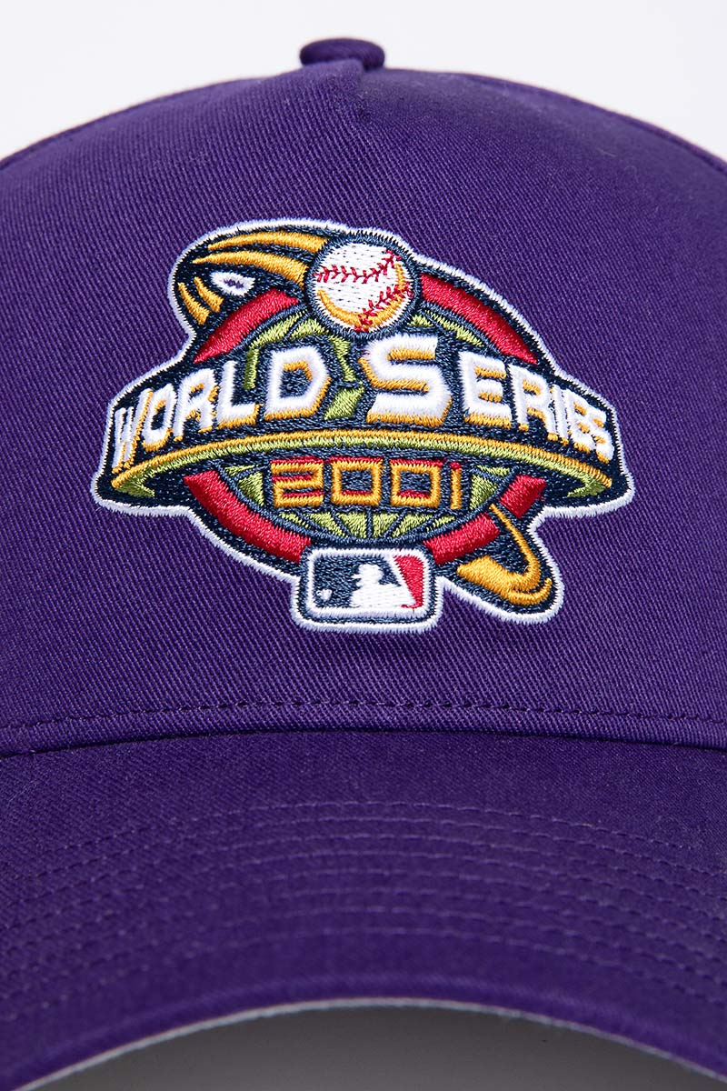 Arizona Diamondbacks 2001 World Series Patch Majestic Purple Jersey Size 2XL