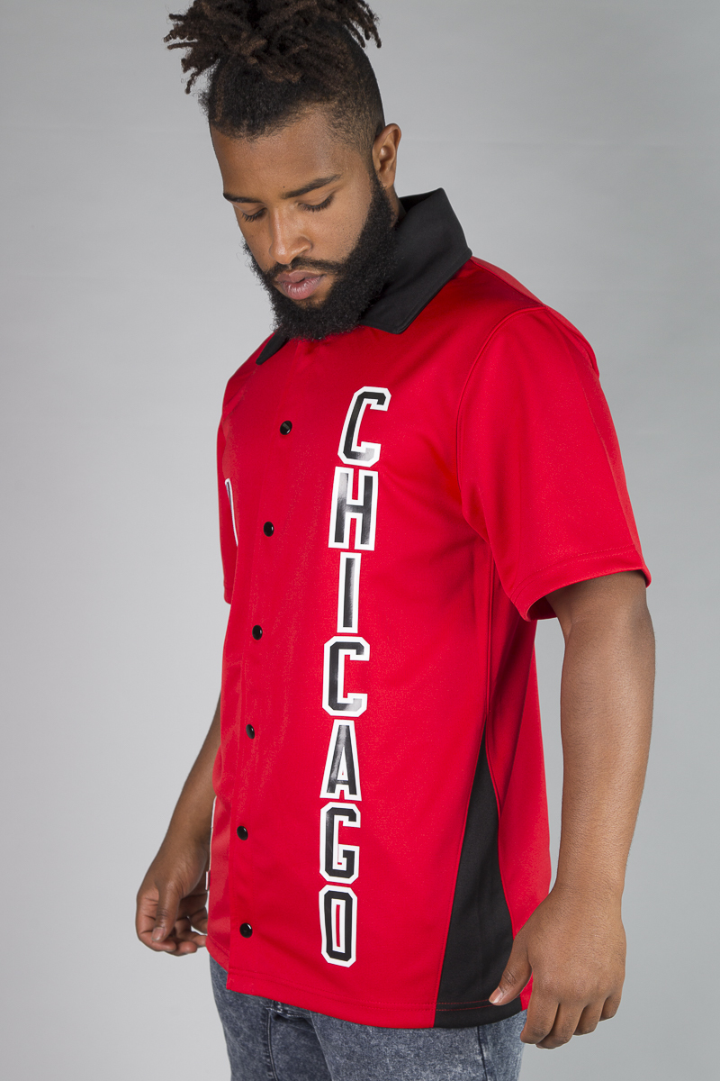 Chicago Bulls Mitchell & Ness Hardwood Classics Authentic Shooting T-Shirt  - Red