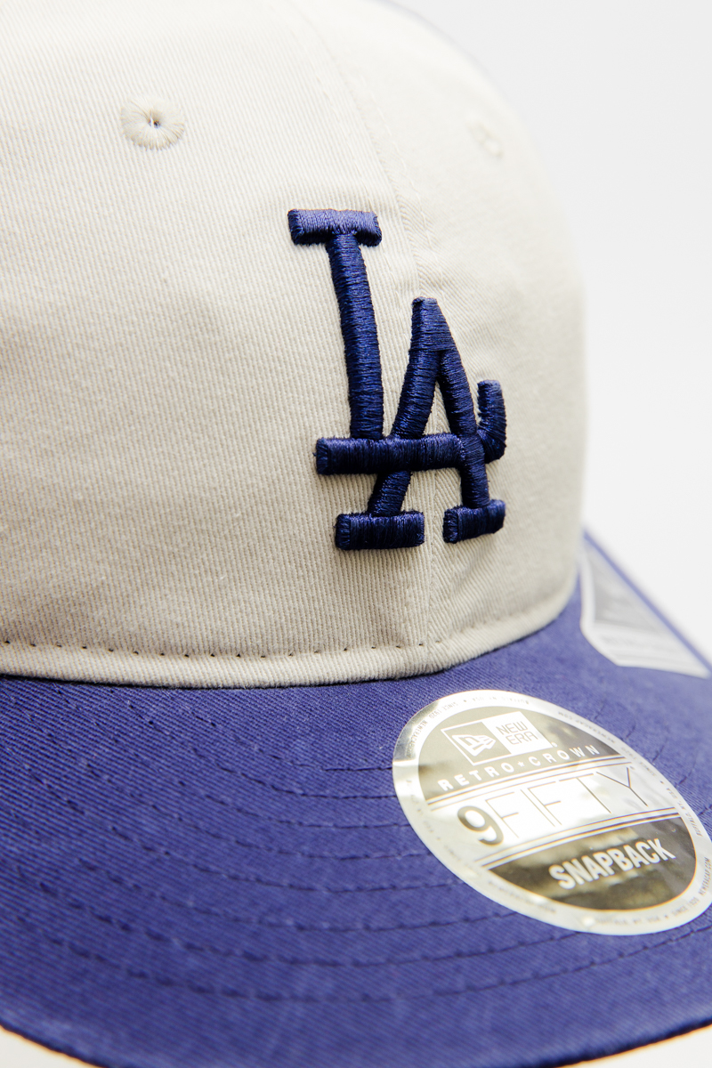 la dodgers fitted hat white