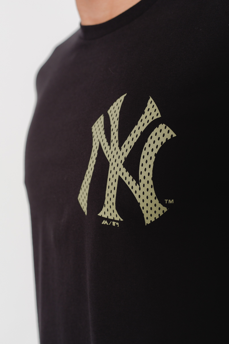 Yankees Mesh Camo T-Shirt- Mens Black/Camo | Stateside Sports