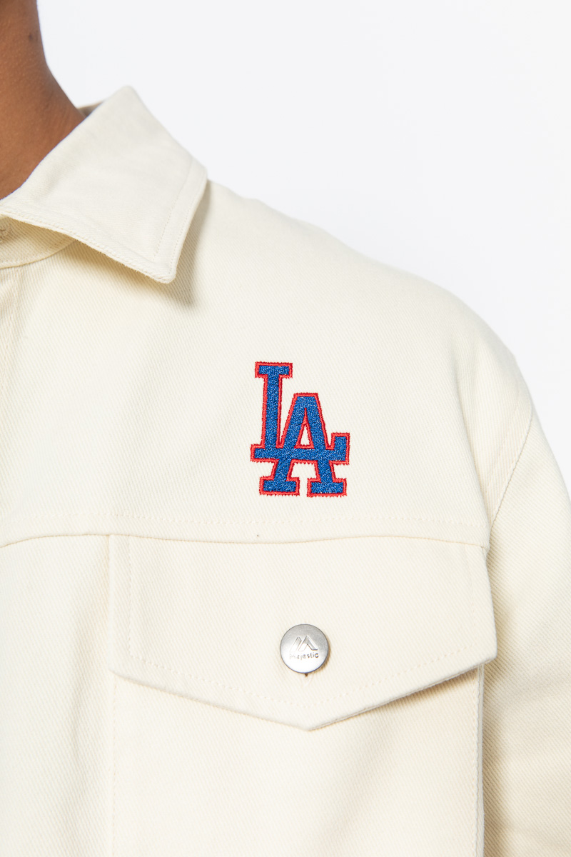 Mlb Los Angeles Dodgers Satin Button-up Jacket