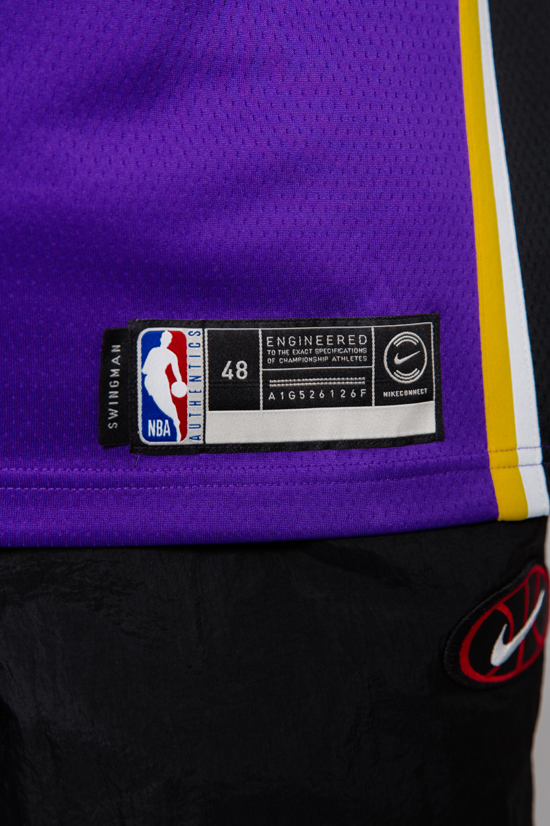 Nike Lebron James Swingman Jersey 23 LA Lakers Purple Gold AA7097-514 Size  3XL