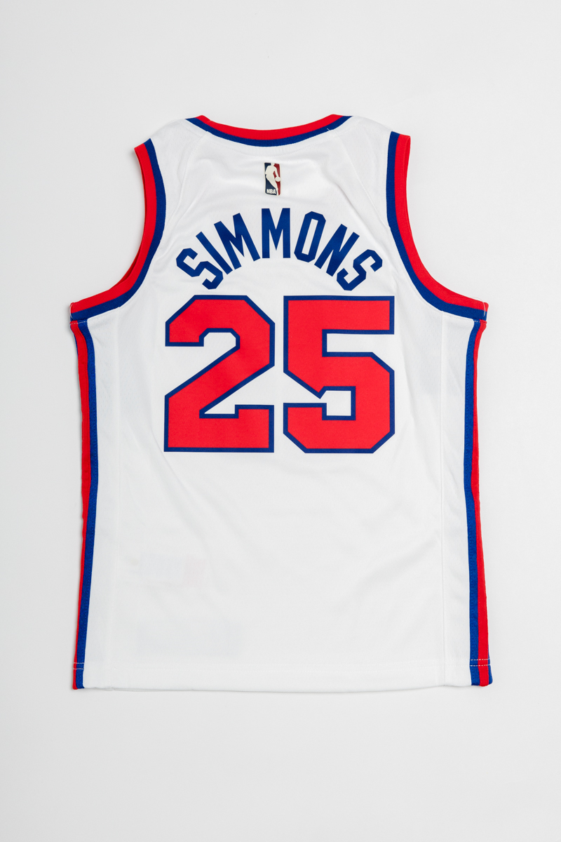 NIKE NBA PHILADELPHIA 76ERS BEN SIMMONS CLASSIC EDITION SWINGMAN JERSEY  WHITE price €87.50