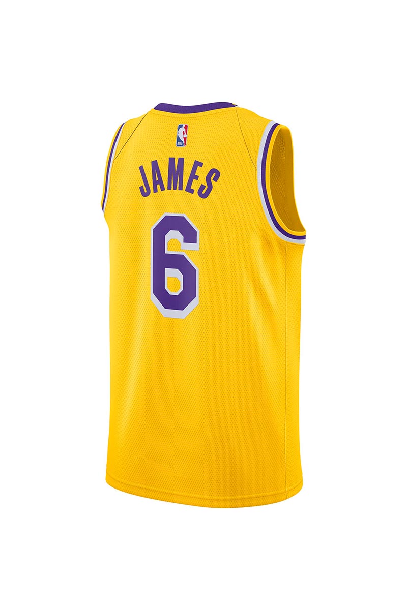 Nike Men Yellow LA Lakers M NK SWGMN JSY HOME KOBE Jersey T-shirt