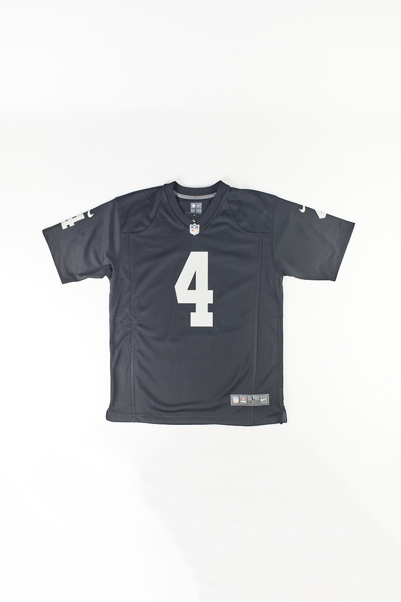 Youth Nike Derek Carr White Oakland Raiders Game Jersey