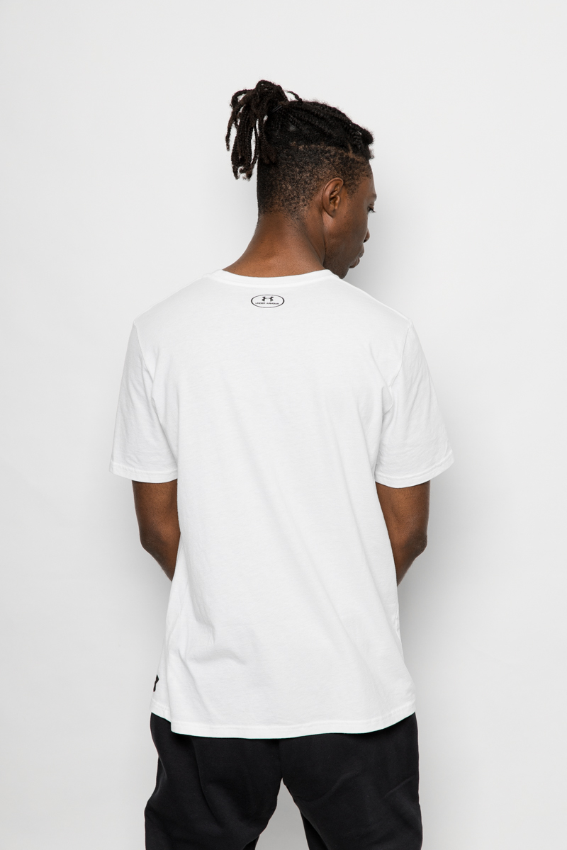 UNDER ARMOUR WORDMARK SHOULDER T-SHIRT- MENS WHITE | Stateside Sports