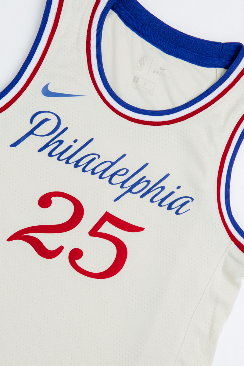 Men's Nike Joel Embiid Cream Philadelphia 76ers 2019/20 Swingman Player  Jersey - City Edition