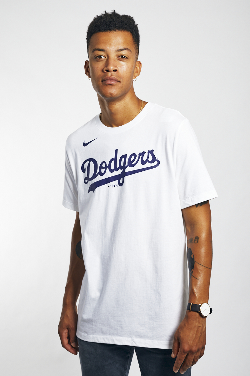 Mitchell & Ness x MLB LA Dodgers Dog White T-Shirt
