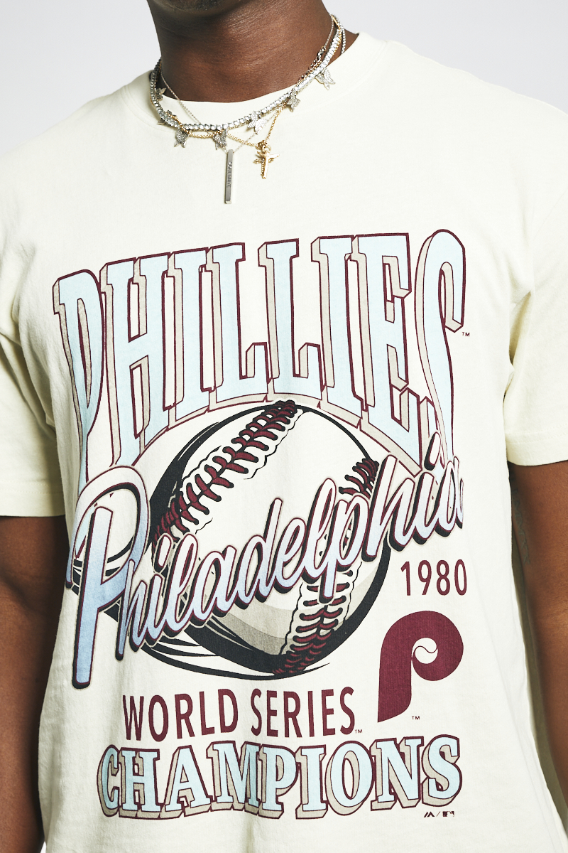 Philadelphia Phillies Vintage Champs T-Shirt in Washed Black