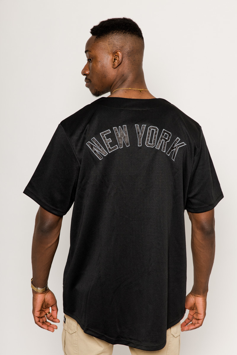 Majestic Atheltic NY YANKEES Replica BASEBALL JERSEY Black Gold