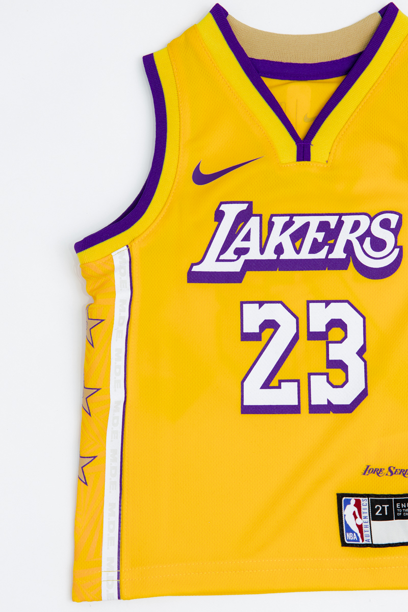 LeBron James NBA 2019-20 City Edition Replica Jersey- Toddlers Yellow ...