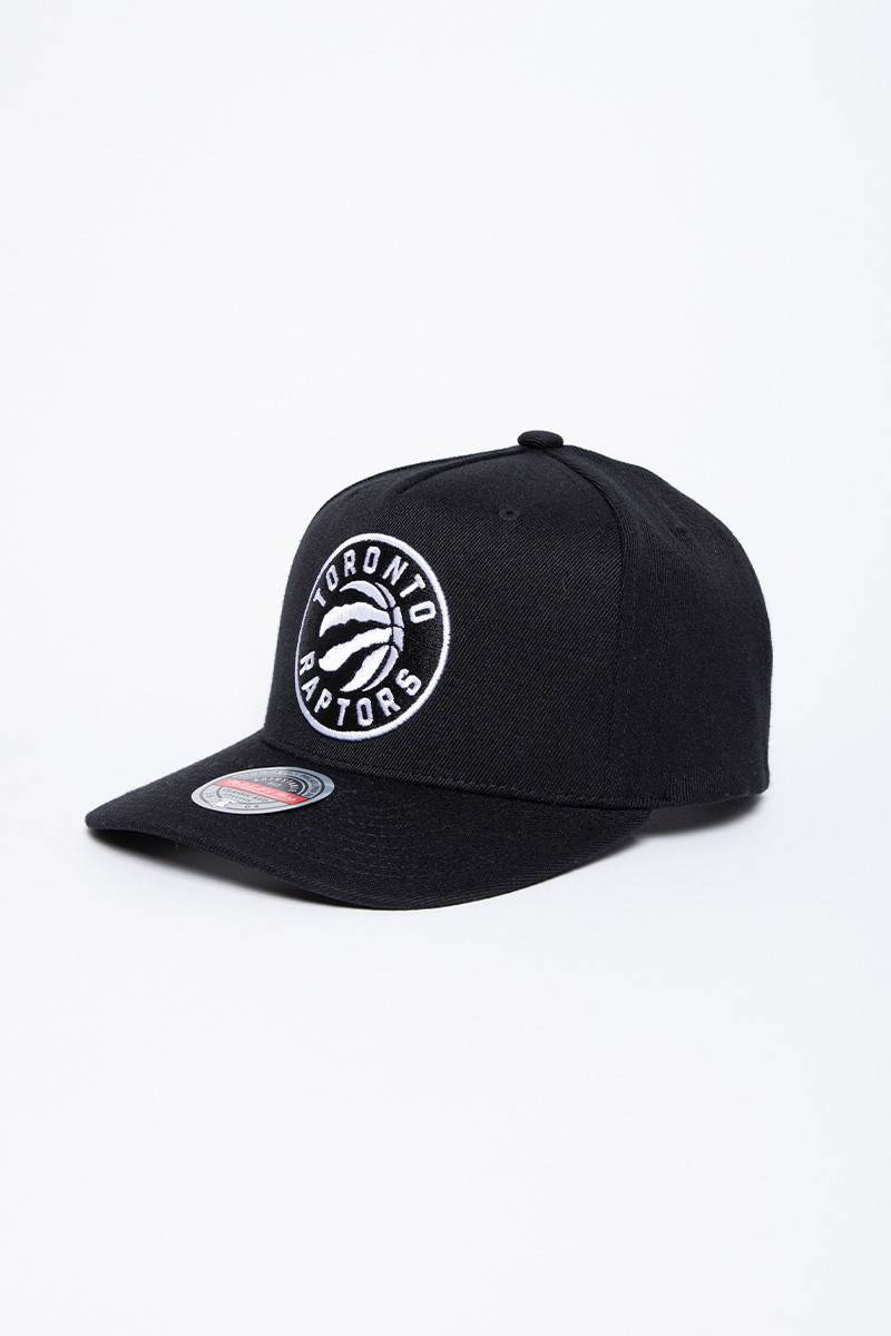 Toronto Raptors MONOCHROME XL-LOGO Grey-Black Fitted Hat