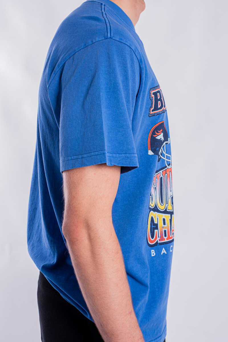 Mitchell & Ness Vintage Denver Broncos Superdowl Tee Faded Blue