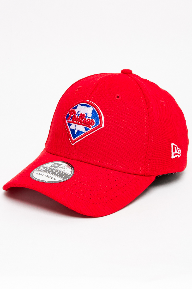 PHILADELPHIA PHILLIES NEW ERA SCARLET 39THIRTY FITTED CAP- RED ...