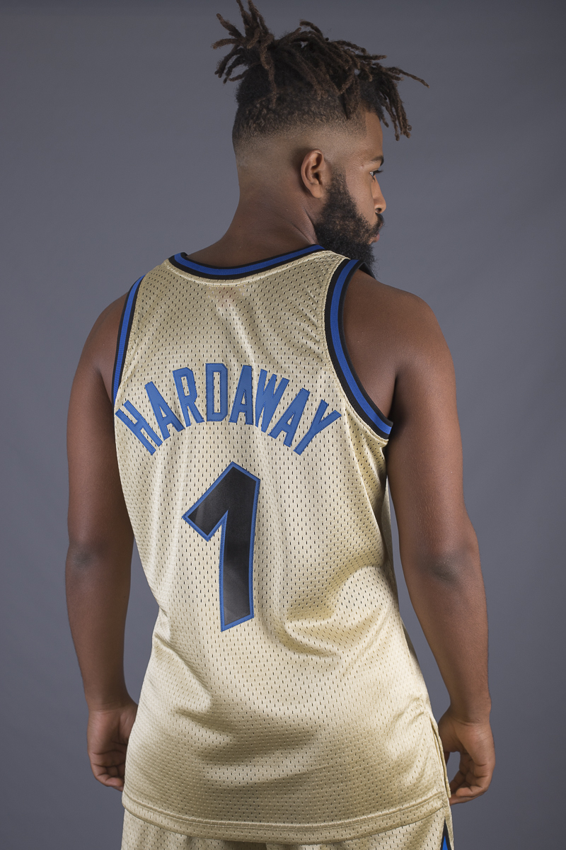 Gold penny hardaway clearance jersey