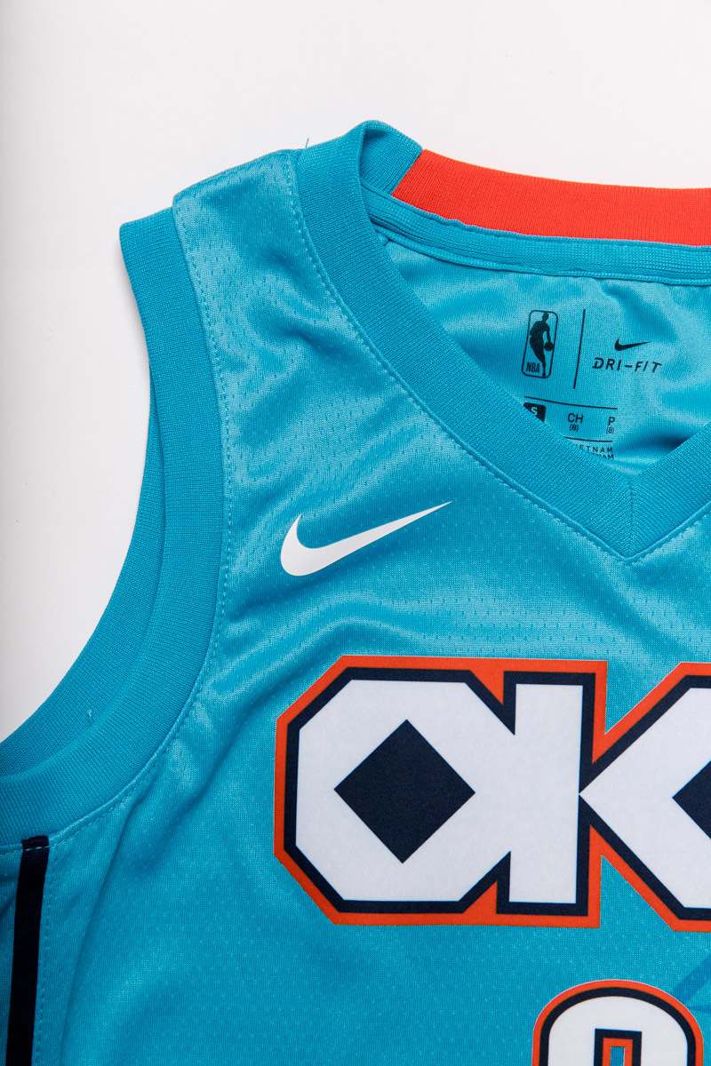 Men's Nike Russell Westbrook Turquoise Oklahoma City Thunder City Edition Swingman Jersey