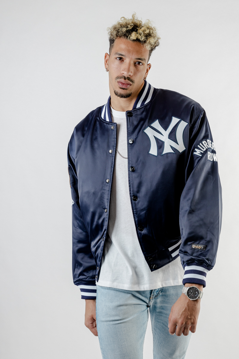 Mitchell & Ness Men New York Yankees Arched Retro Lined Windbreaker
