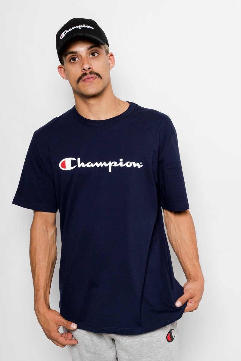 mens blue champion shirt