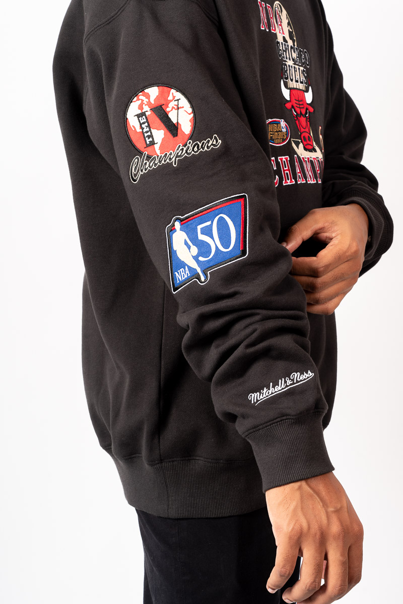 ファングッズ NBA Finals Chicago Bulls Hoodie Mitchell And Ness NBA Chicago Bulls 1996 Finals Hoodie