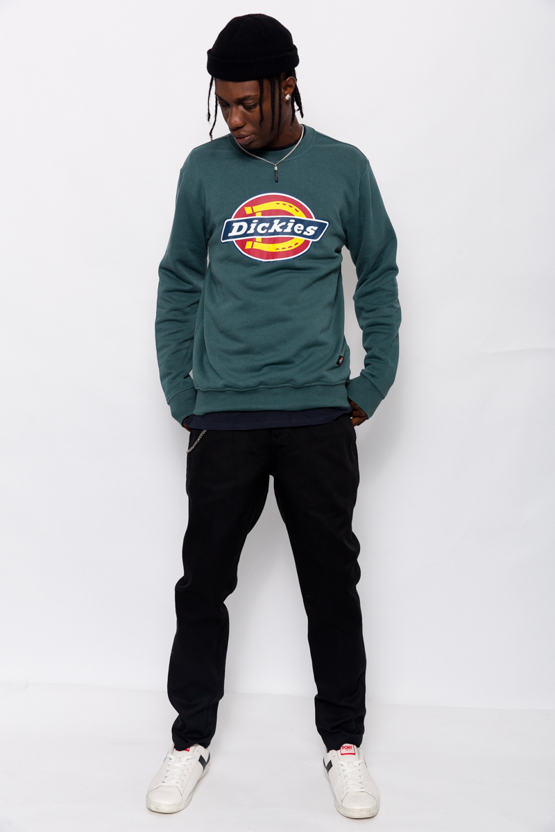 DICKIES H.S CLASSIC CREW NECK SWEATER- MENS GREEN | Stateside Sports