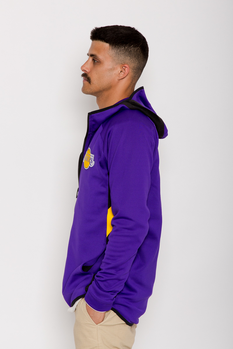 Men's Los Angeles Lakers Nike Purple Authentic Showtime Performance  Full-Zip Hoodie Jacket