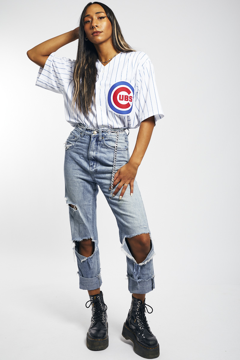 Chicago Cubs Inspired Baseball Jersey: Baseball Fan Gear & Apparel for Women  – LuLu Grace