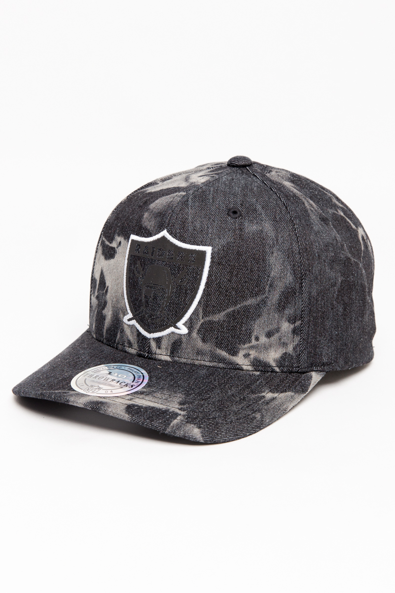 OAKLAND RAIDERS MITCHELL AND NESS MARBLE CHARGE 110 SNAPBACK- GREY