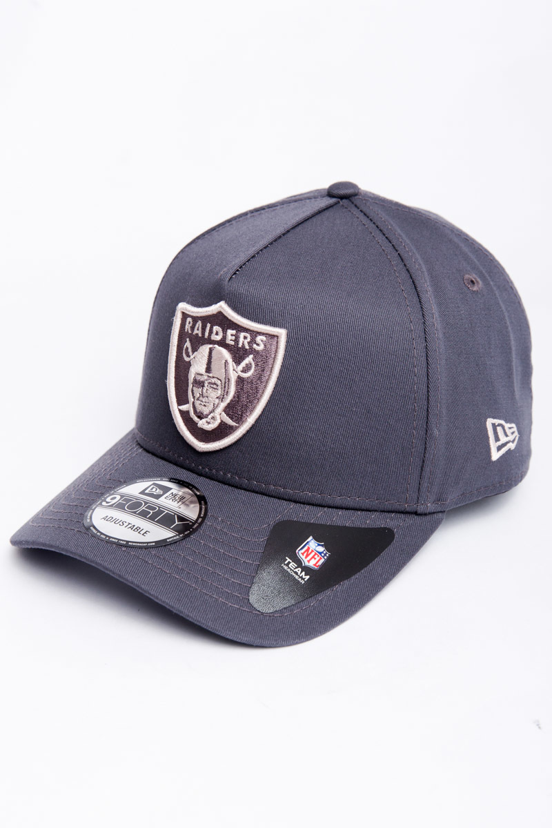 OAKLAND RAIDERS GRAPHITE STONE 9FORTY A-FRAME- GREY | Stateside Sports