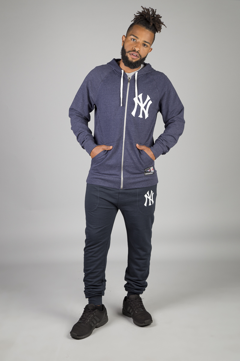 NEW YORK YANKEES TEAM LOGO TRACK PANTS - NAVY MENS | Stateside Sports