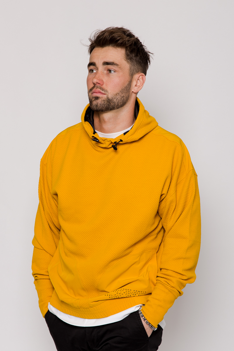 under armour hoodie men yellow