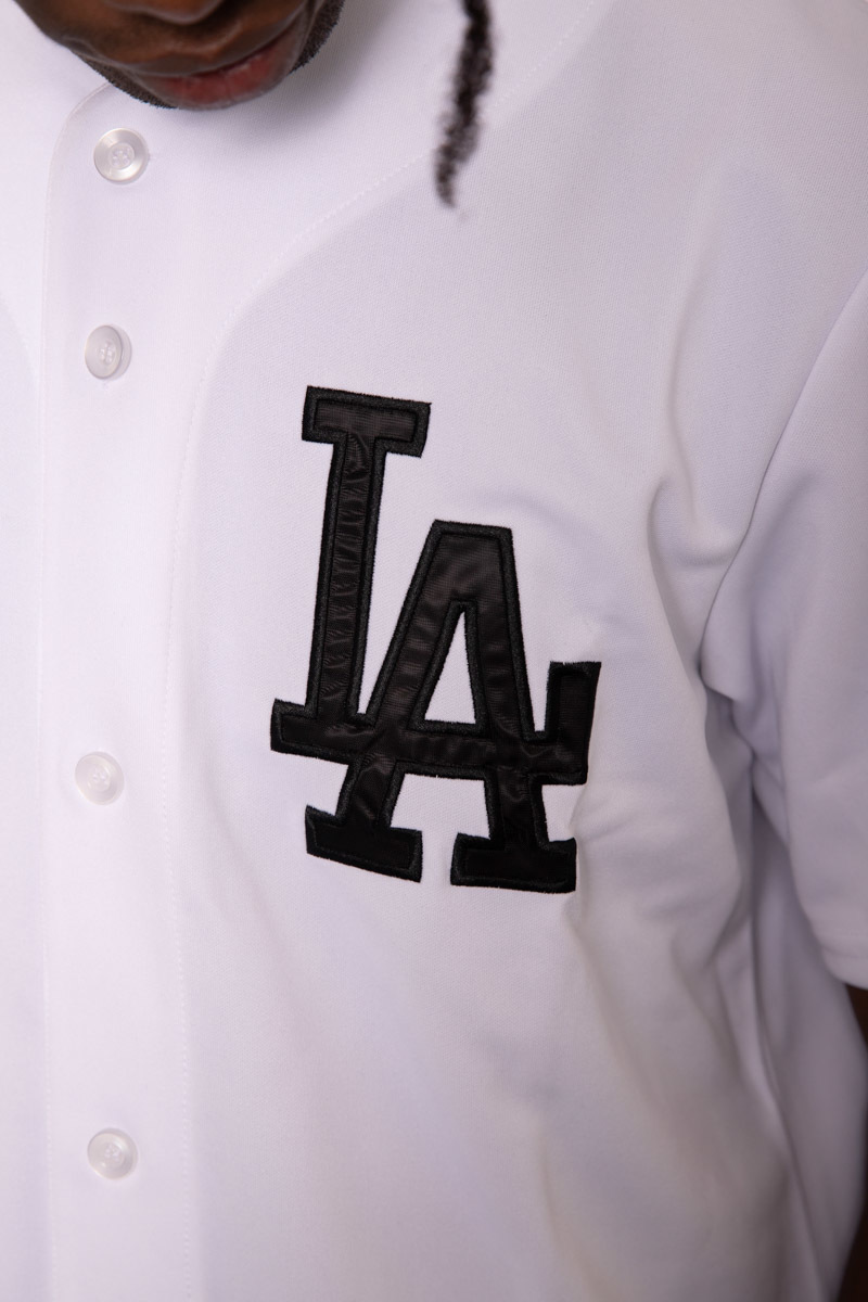 Majestic Brooklyn Dodgers Baseball Jersey in Black for Men