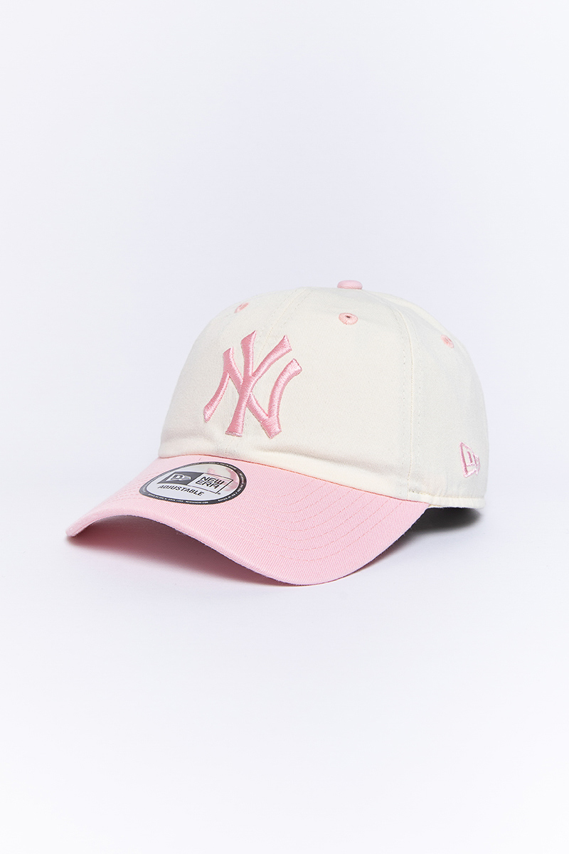 White and pink sales cap