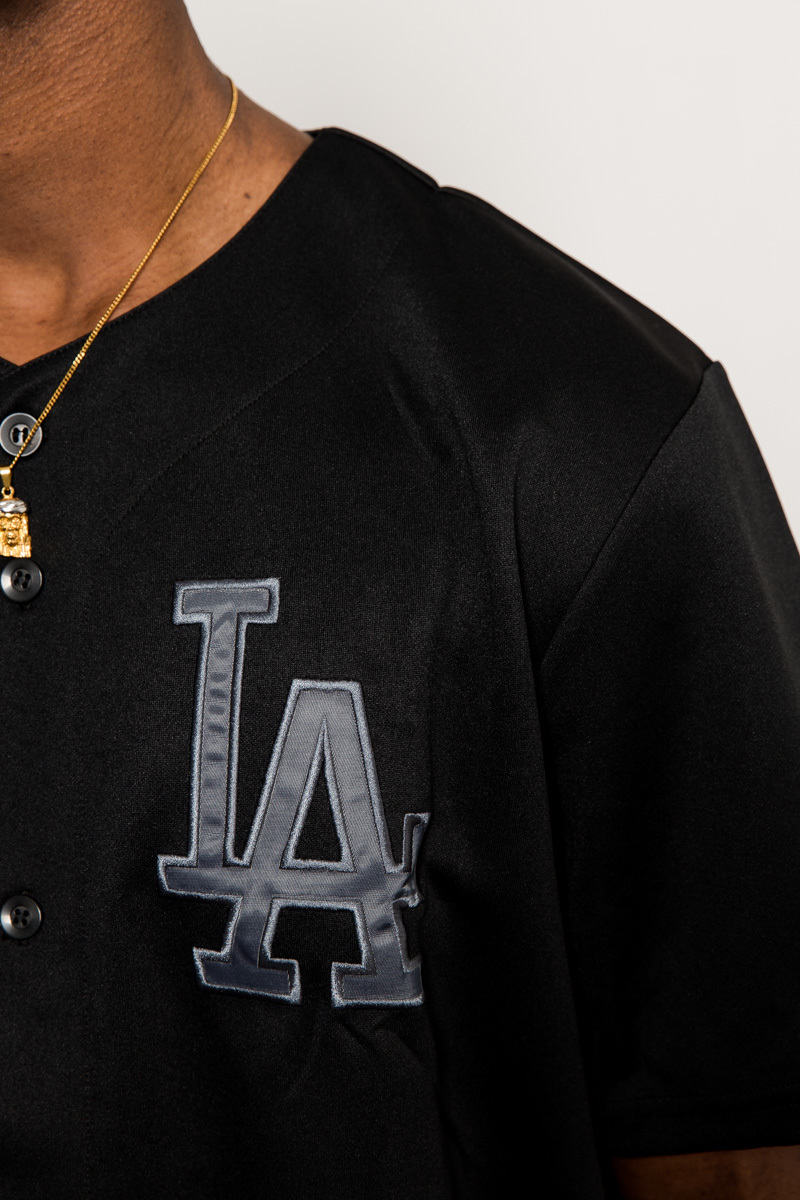 Replica Mono Baseball Jersey- Mens Black/White